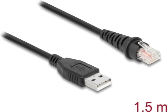 Picture of Delock RJ50 to USB 2.0 Type-A Barcode Scanner Cable 1.5 m