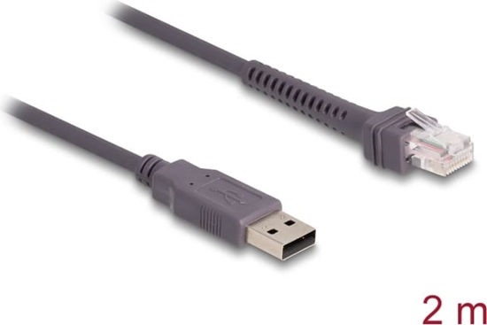Picture of Delock RJ50 to USB 2.0 Type-A Barcode Scanner Cable 2 m