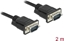 Picture of Delock RS-232 Cable Serial D-Sub 9 male to male with narrow plug housing 2 m