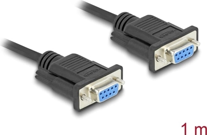 Picture of Delock RS-232 Cable Serial D-Sub9 female to female with narrow plug housing 1 m