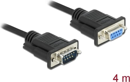 Picture of Delock RS-232 Cable Serial D-Sub9 male to female with narrow plug housing 4 m