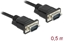 Picture of Delock RS-232 Cable Serial D-Sub9 male to male with narrow plug housing 0.5 m