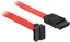 Attēls no Delock SATA 3 Gb/s Cable straight to upwards angled 22 cm red