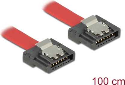 Picture of Delock SATA 6 Gb/s Cable 100 cm red FLEXI