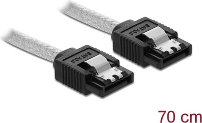 Picture of Delock SATA 6 Gb/s Cable 70 cm transparent