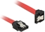 Изображение Delock SATA 6 Gb/s Cable straight to downwards angled 10 cm red