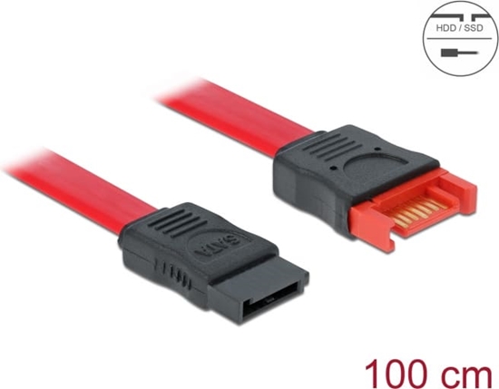 Picture of Delock SATA 6 Gb/s Extension Cable 100 cm red