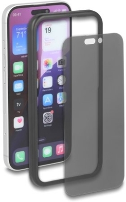 Picture of Delock Screen Protector Privacy Glass for iPhone 16 / Tempered-Glass Anti Spy 4 Ways privacy protection with easy installation tool