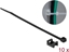Изображение Delock Screw Fixing Mount 15 x 10 mm with Cable Tie L 200 x B 3.6 mm black