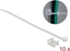 Picture of Delock Screw Fixing Mount 15 x 10 mm with Cable Tie L 200 x B 3.6 mm white