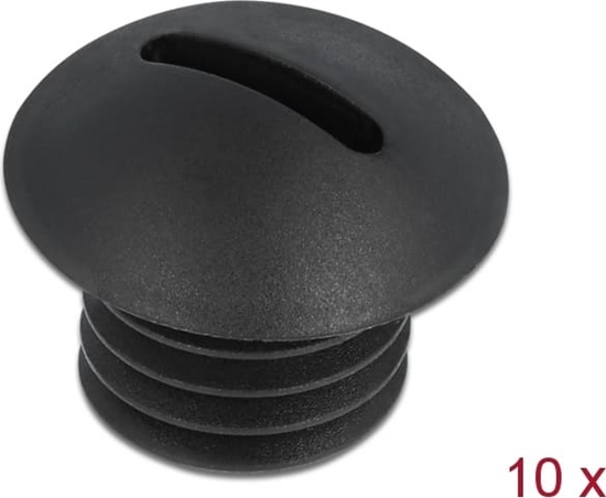 Picture of Delock Sealing Plug M10 x 1.5 black 10 pieces