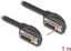 Attēls no Delock Serial Cable D-Sub 15 female with screw 90° right angled to D-Sub 15 female with screw 90° right angled 1 m black