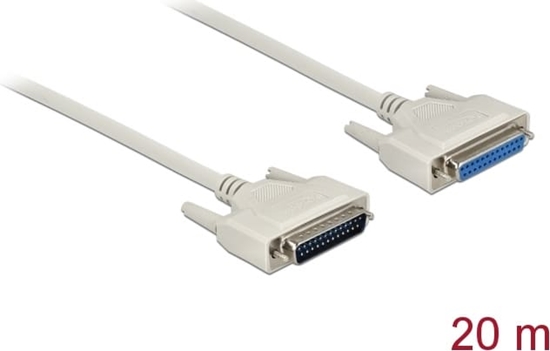 Picture of Delock Serial Cable D-Sub 25 male to female 20 m