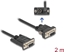Attēls no Delock Serial Cable RS-232 D-Sub9 female to D-Sub9 female Power Connection at Pin 9 2 m