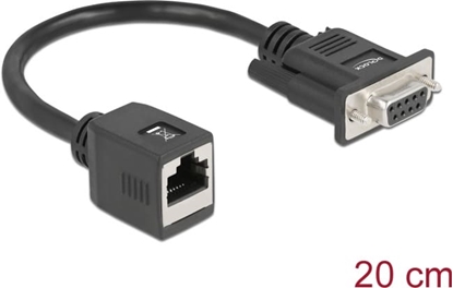 Picture of Delock Serial RS-232/422/485 Adapter DB9 female to RJ45 jack
