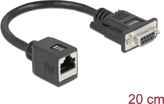 Picture of Delock Serial RS-232/422/485 Adapter DB9 female to RJ45 jack