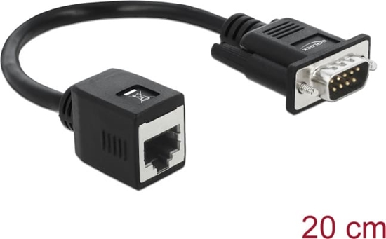 Picture of Delock Serial RS-232/422/485 Adapter DB9 male to RJ45 jack