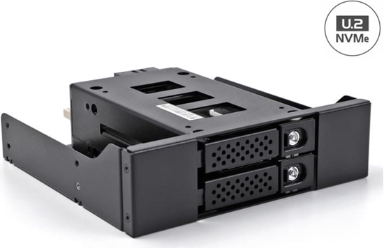 Picture of Delock Slim Bay Mobile Rack for 2 x 2.5″ U.2 NVMe SSD with 5.25″ frame