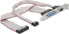 Picture of Delock Slot Bracket > 1 x Parallel, 1 x Serial layout: twisted