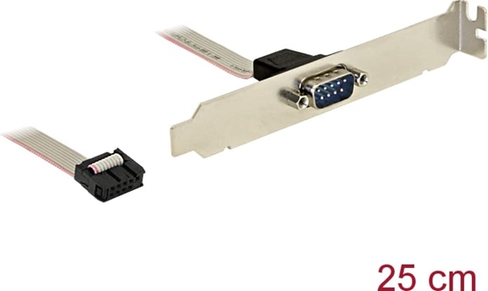 Picture of Delock Slot Bracket > 1 x Serial Pin layout: twisted