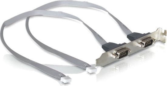Picture of Delock slot bracket 2 x COM port with 2 mm pitch