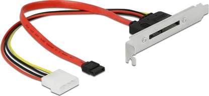 Picture of Delock Slot bracket with 1 x SATA 22 pin plug external