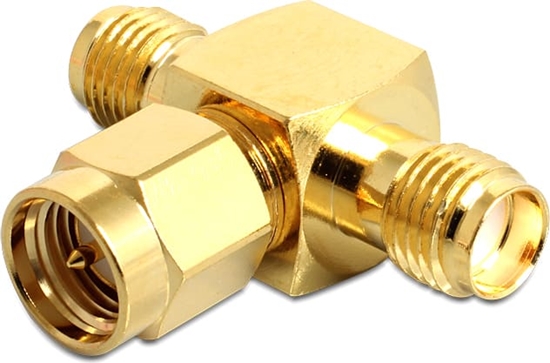 Picture of Delock SMA jack > SMA plug > SMA jack T-shape