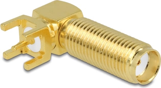 Picture of Delock SMA Jack 90° PCB Thread length 16 mm