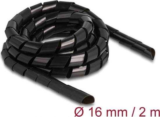 Picture of Delock Spiral Hose flexible 2 m x 16 mm black