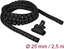 Изображение Delock Spiral Hose with Pull-in Tool 2.5 m x 25 mm black