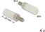 Attēls no Delock Standoff M4 x M4, hexagon, inside / outside, 20 mm natural 4 pcs