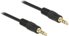 Picture of Delock Stereo Jack Cable 3.5 mm 3 pin male > male 0.5 m black