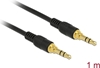 Picture of Delock Stereo Jack Cable 3.5 mm 3 pin male > male 1 m black