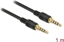 Attēls no Delock Stereo Jack Cable 3.5 mm 4 pin male > male 1 m black
