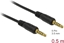 Picture of Delock Stereo Jack Cable 3.5 mm 5 pin male to male 0.5 m black