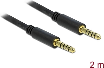Picture of Delock Stereo Jack Cable 4.4 mm 5 pin male to male 2 m black
