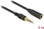 Picture of Delock Stereo Jack Extension Cable 3.5 mm 4 pin male to female 5 m black