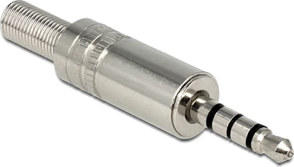 Picture of Delock Stereo plug 3.5 mm 4 pin stereo with bend protection soldering version