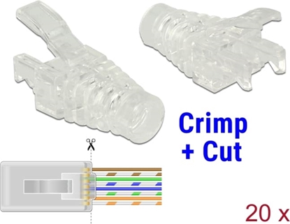 Picture of Delock Strain Relief Boot for RJ45 Crimp+Cut plug 20 pieces