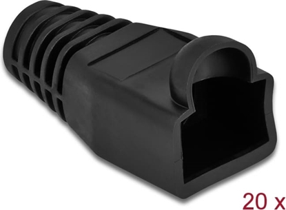Picture of Delock Strain relief for RJ45 plug black 20 pieces