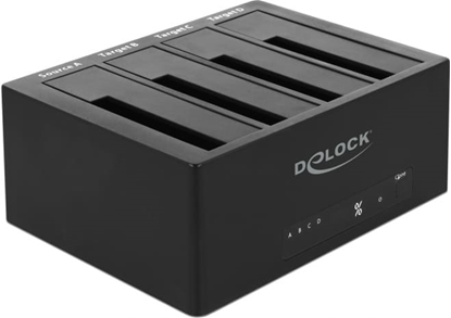 Picture of Delock SuperSpeed USB 5 Gbps Docking Station for 4 x SATA HDD / SSD with Clone Function