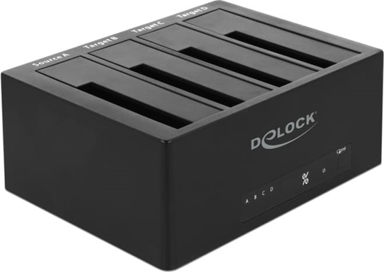 Picture of Delock SuperSpeed USB 5 Gbps Docking Station for 4 x SATA HDD / SSD with Clone Function