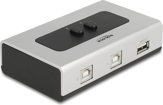 Picture of Delock Switch USB 2.0 with 2 x Type-B female to 1 x Type-A female manual bidirectional