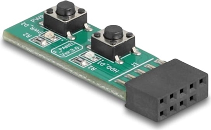 Picture of Delock Switch with Reset Button and Power On/Off Button for PC Motherboard