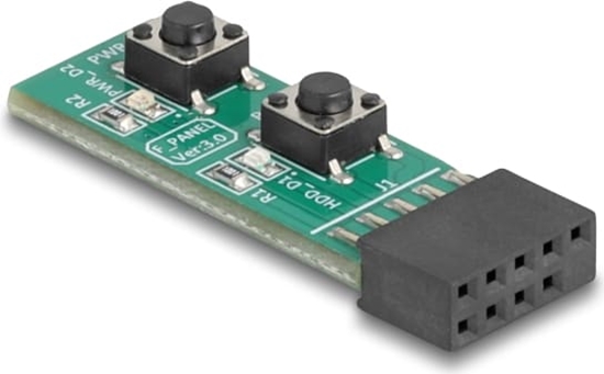 Picture of Delock Switch with Reset Button and Power On/Off Button for PC Motherboard