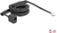 Attēls no Delock Telephone Cable / Coiled Cable RJ11 plug to RJ45 jack black 5 m