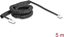 Изображение Delock Telephone Cable / Coiled Cable RJ11 plug to RJ45 plug black 5 m