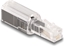 Изображение Delock Telephone Cable Anti-Twist Adapter RJ10 plug to RJ10 jack transparent / black