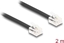 Attēls no Delock Telephone Cable RJ11 plug to RJ11 plug black 2 m