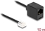 Изображение Delock Telephone Cable RJ11 plug to RJ45 jack black 10 m